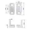 2pcs Plastic Sliding Bottom L-Guide Floor Guide Replacement For Sliding Barn Door Hardware Clip Door Hardware Accessories