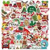 Various 50 Cartoon Christmas Doodle Stickers Decorate Guitar Notebook Suitcase DIY