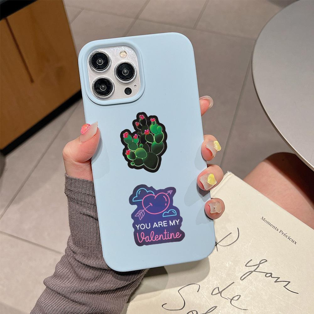 100-200 Neon Doodle Stickers Decorate Suitcase Notebook Skateboard Water Cup Waterproof Stickers