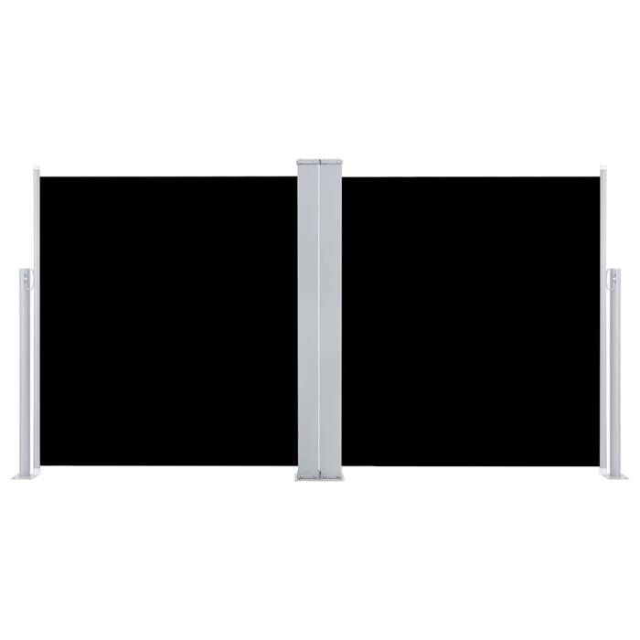 VidaXL Auvent latéral rétractable Noir 100 x 600 cm