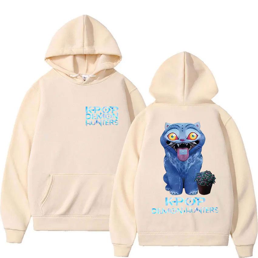 Street Fashion K-pop Demon Hunters Graphic Hoodies for Men Women Clothing Sweatshirt Long Sleeve Fleece Loose Hooded Pullover