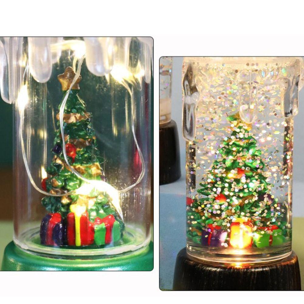Snowman Christmas Desktop Decoration Lantern Xmas Decoration  Wind lights  Window Decoration