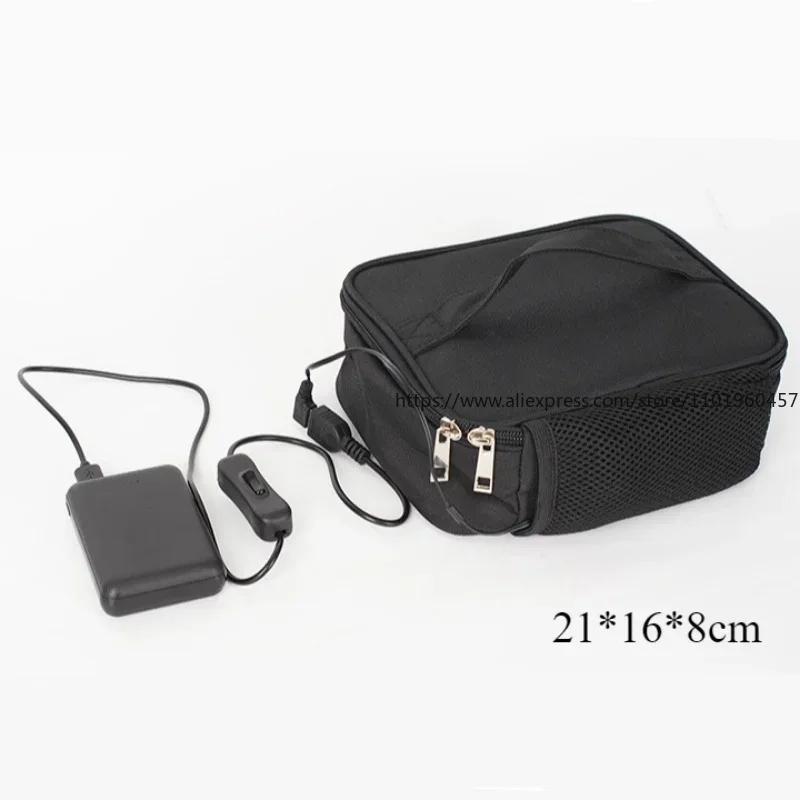 USB Portable Food Warmer Electric Lunch Box Food Heater Lunch Warming Tote For Office Travel Portable Heating Bag With USB Cable