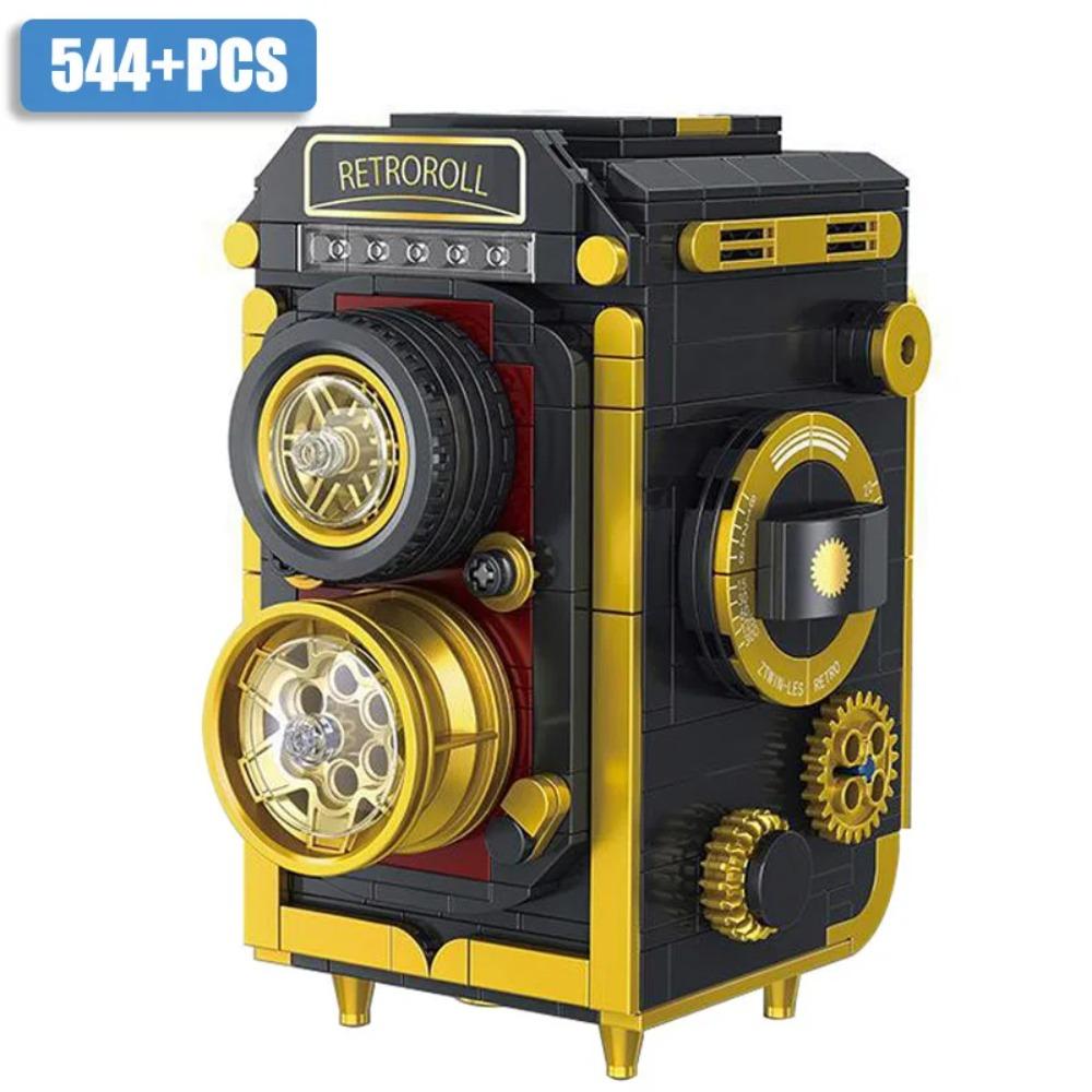 Stadt Hasselblad 503cx Kamera Digitale Spiegelreflexkamera Retro Zweilinsen-Spiegelreflexkamera Modellbausteine DIY Bausteine Spielzeug Für Kinder Geschenke