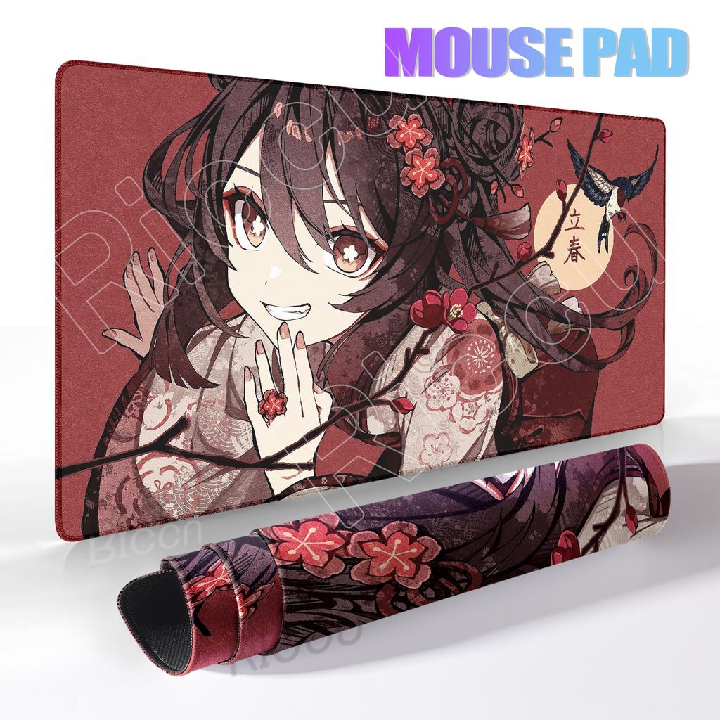 Game Large Mousepad Genshin Impact Mouse Pad Extra Kawaii Computer Keyboard Desk Mat XXL E-Sports Deskmat Gaming Accessories Pad