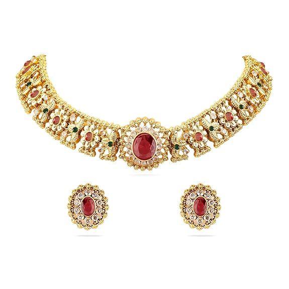 Choker Necklace Set  Traditional Jewellery Gift for Women & Girls