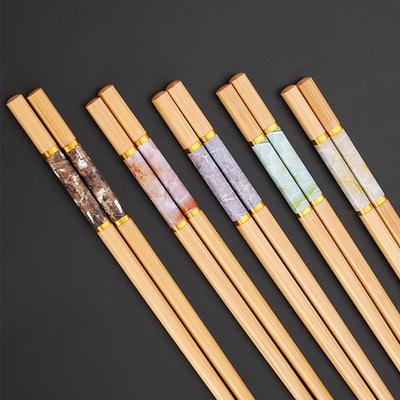 Premium Natural Bamboo Chopsticks: Non-slip, Mildew-Resistant, High-Temperature Tolerant, Unpainted and Ideal for Home.