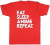 Eat Sleep Anime Repeat Unisexs Unisex TShirt Tee