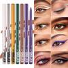 Matita Gel Eyeliner Impermeabile Marrone Dorato Penna per Angolo Interno Occhi Morbida Facile da Applicare Eyeliner Opaco ad Alto Pigmento Lunga Tenuta Make-up Occhi Luminoso