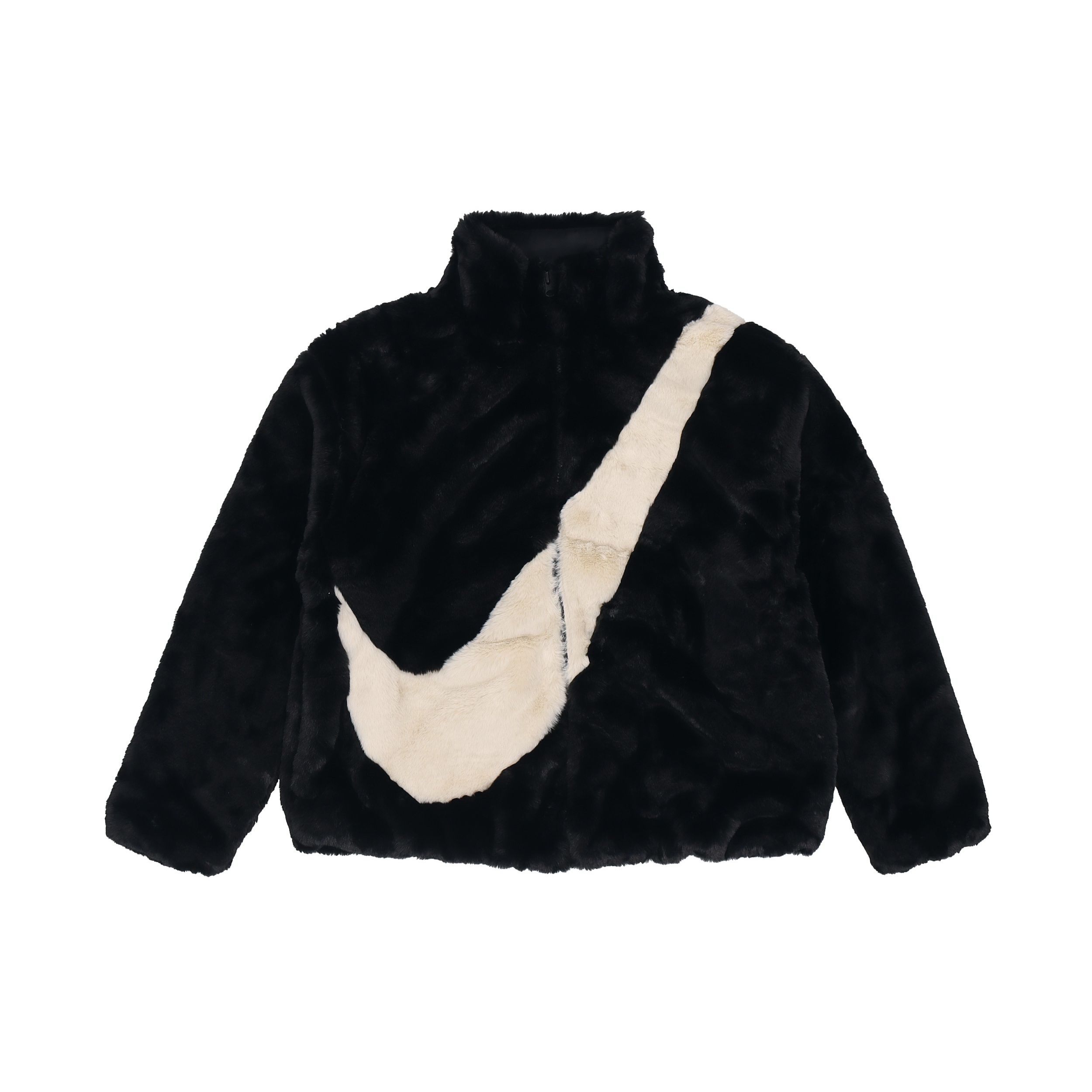 

Nike Oversized Swoosh Logo Black Jacket XS чёрный
