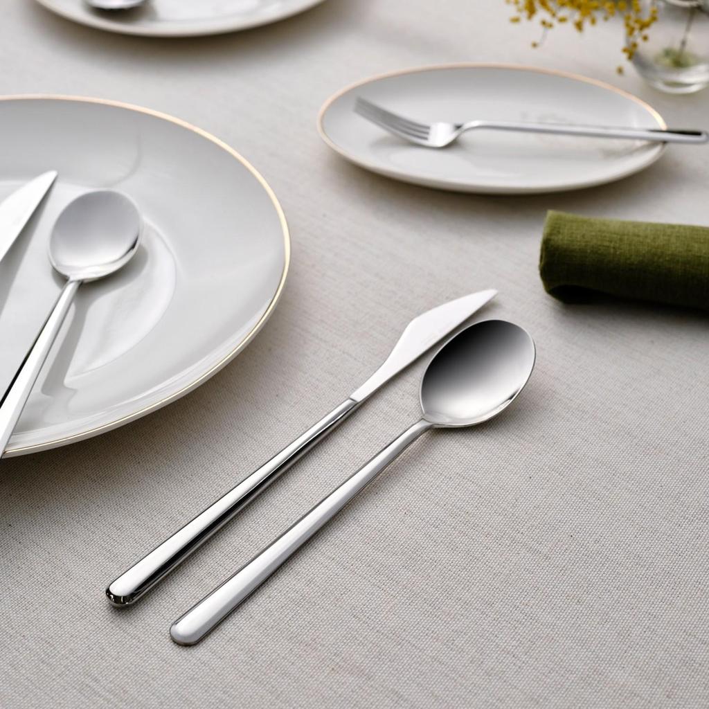 EPeddler Home Mandy 24 Piece Fork Spoon Knife Set for 6 People Boxed