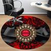 1pc Elegant BowChair Carpet for Office, Indoor Non-Slip Washable Polyester Fiber Carpet, Mat For Office, Machine Washable