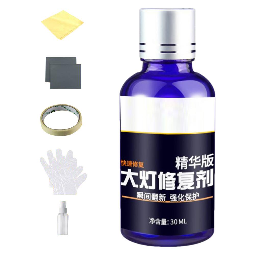 Auto Headlight Restoration Kit Car Headlight Polisher 30ml Car Headlights Scratch Repair Liquid Vehicle Accessories