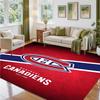 Montreal Canadiens Design Crystal Velvet Rug Soft Decorative Mat for Bedroom Entrance