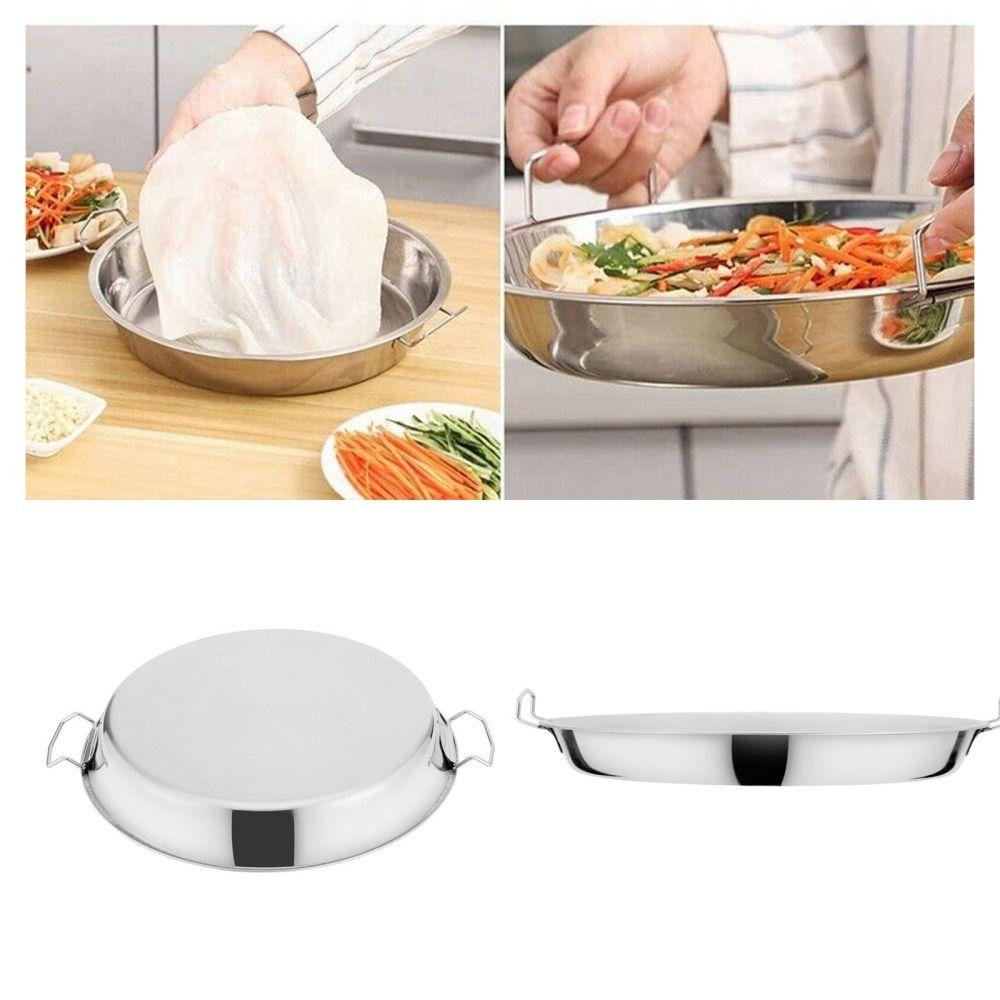 Baking Tray Cake Dish Storage Pan Steaming Plates Cold Noodle Plates Dishes Kitchen Serving Tray