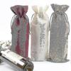 (12-pack)natural Cotton Canvas Wine Bottle Gift Bags With Drawstring Closure Reusable Wine Bags For Gifts - chuan