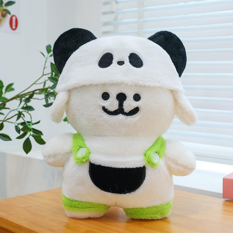 Panda Up Dress Maltese Plush Toy Cute Soft Filled Doll Children Holiday Gift