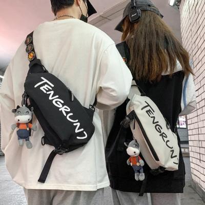 1Pc Men's Bags Fashion Messenger Bags Boys Backpacks Niche Sports and Leisure Bags Women's Shoulder Bags Personalized Japanese Breast Bags