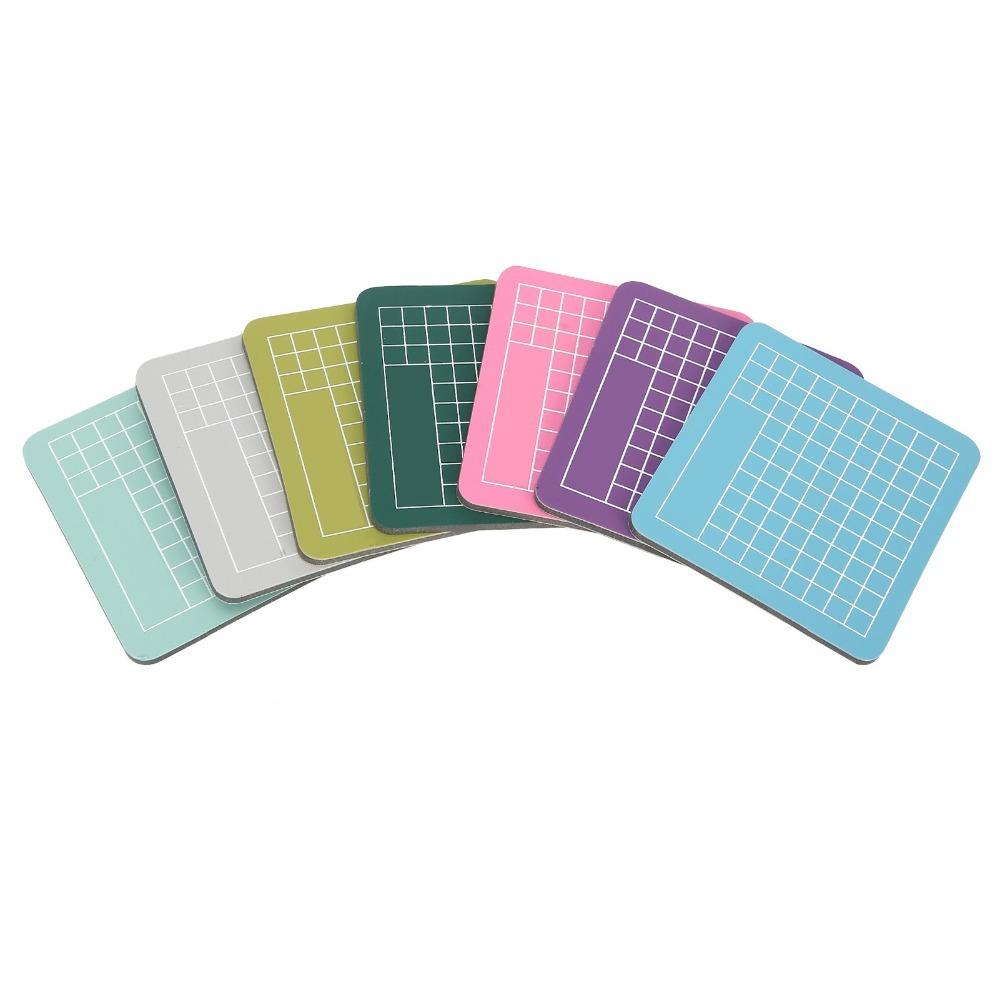 

7pcs Paper Cutting Pad Colorful Cutting Pad 2-Sided Mini Mini Cut Board 6×6CM Craft Board Arts Projects