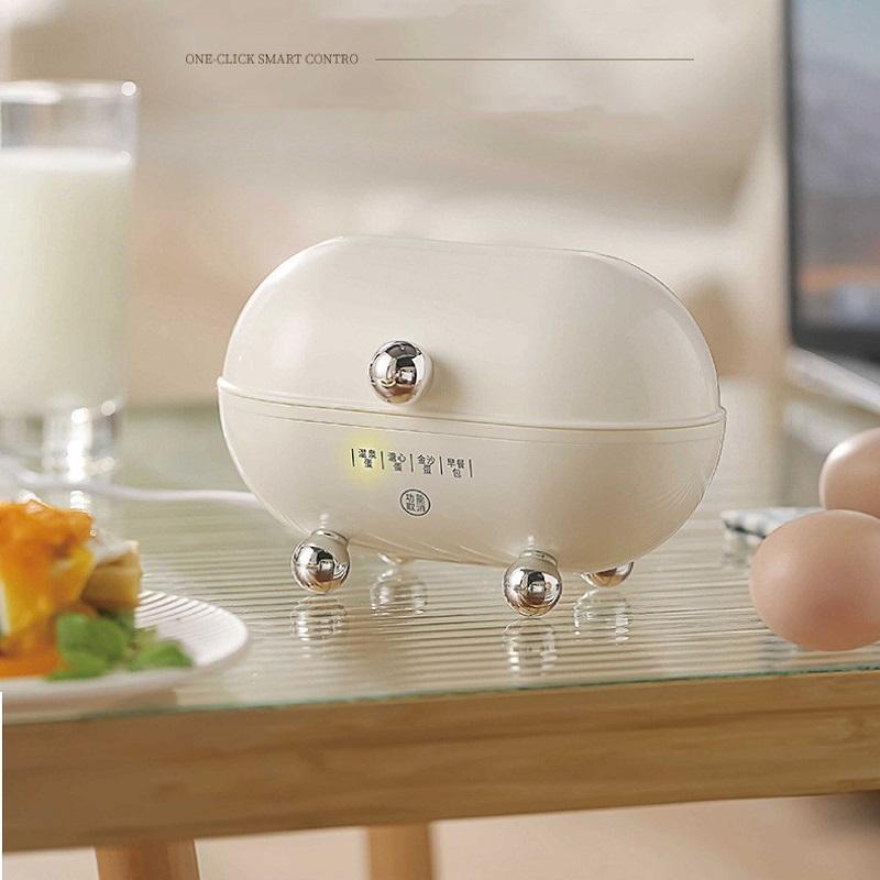 

120W Smart Egg Cooker Low Dormitory Breakfast Machine Auto Power Off Electric Steamer Multifunction Kitchen Tools 220V EU белый