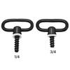 2Pcs Tactically Strap Buckle Quick  Detachs Sling Swivels Screws Metal Flat Hoop Screw Hunting Part Easily To Use