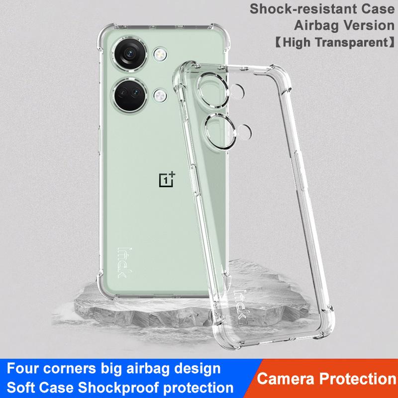 

IMAK For OnePlus Nord 3 5G/Ace 2V Flexible TPU Phone Case Drop-proof Airbag Clear Back Cover Transparent