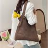 Large capacity tote bag woven bag summer shoulder bag women's hand-woven bag new holiday beach bag