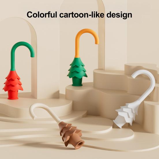 Security Key Card Silicone Door Stopper Christmas Tree Shape Baby Safety Anti-Pinch Design Door Guard