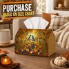 1pc Woodland Fairy Tale Tissue Box - Multi-Functional Autumn Napkin Dispenser, Two Sizes Available Made of Durable Polyester, Decorated with Songbird