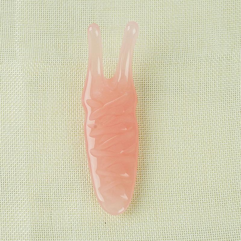 

Червеобразная форма Гуаша Скребковая доска Массажная палочка Дредж Меридианы Уход за телом розовый