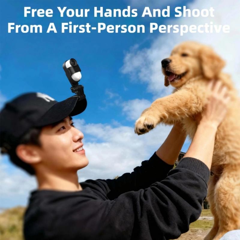 Hat Brims Clip and Wrist Straps Combo for Action Cameras Flexible Mounting First Person Handheld Filming Travel Vlogs