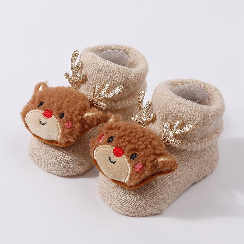 

Детские рождественские носки для ходьбы с нескользящей мягкой подошвой