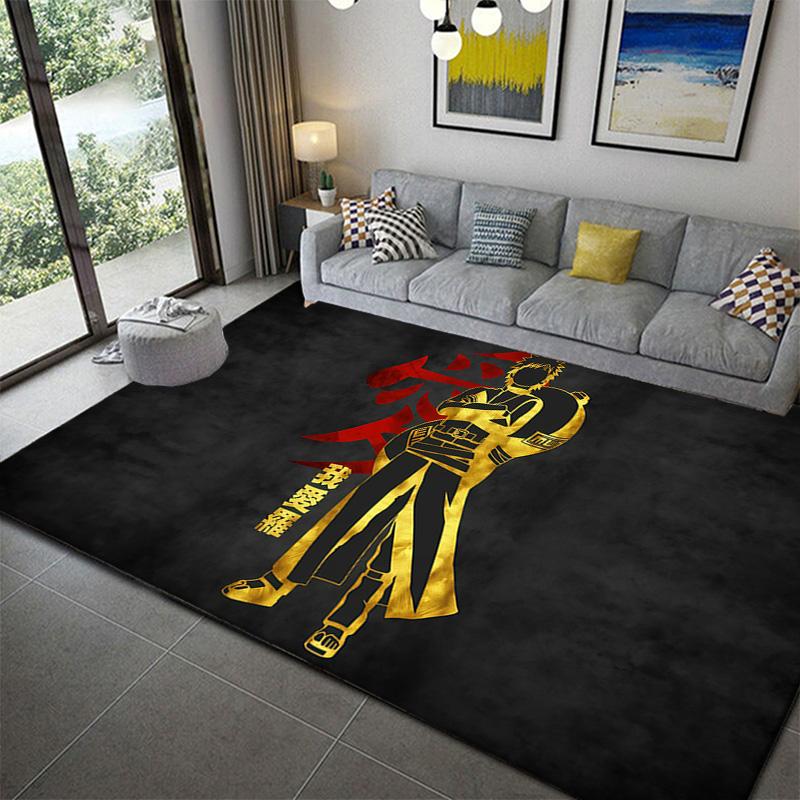

Naruto Modern Anime Design Area Rug Soft Plush Non-Slip Mat for Bedroom 60x90cm