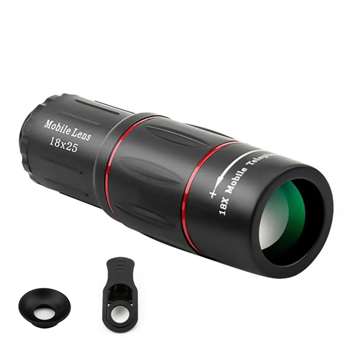 

Универсальный 18X25 монокулярный зум HD оптический объектив для сотового телефона наблюдение обзор 18X телеобъектив для смартфона