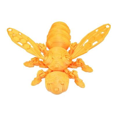 Cyberpunk Bee Mecha Ornament with Movable Joints