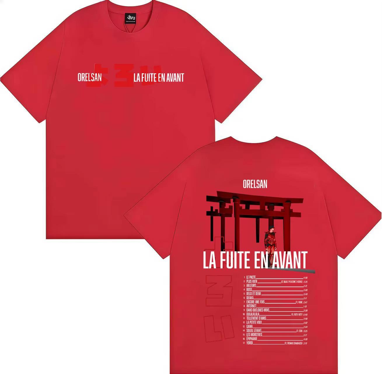 Rapper Orelsan 2026 Album Double Sided Print Fashion Graphic Tshrit Unisex Women Casual cotton Comfort ONeck Tshrit Streetwear S