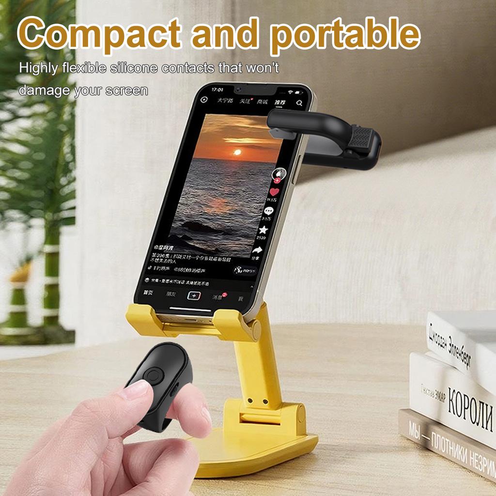 2-in-1 Page Turner Clicker Wireless Page Turner Remote Lightweight E-book Page Turner for Kindle Paperwhite Accessories