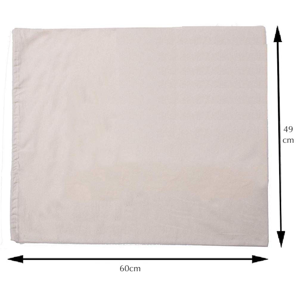 [MsO] Săculeți din In cu Șnur în Stil Japonez, Sacoșe Eco Reutilizabile, Săculeți de Depozitare Lavabili, Portabili și Organizatori, Set de 2, 50cm x 60cm