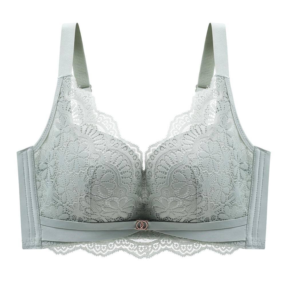 Koronkowy biustonosz bez fiszbin dla małych piersi, który podnosi i wspiera boczne piersi.