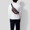 Made Body Bag Waist Bag Polyester Pocket Series [Heart Factory] FY-0630 (Brown)