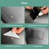 2Imitation leather repair patches in pack Strong self-adhesive sofa repair tape Imitation leather chair repair subsidy Electric faux leather