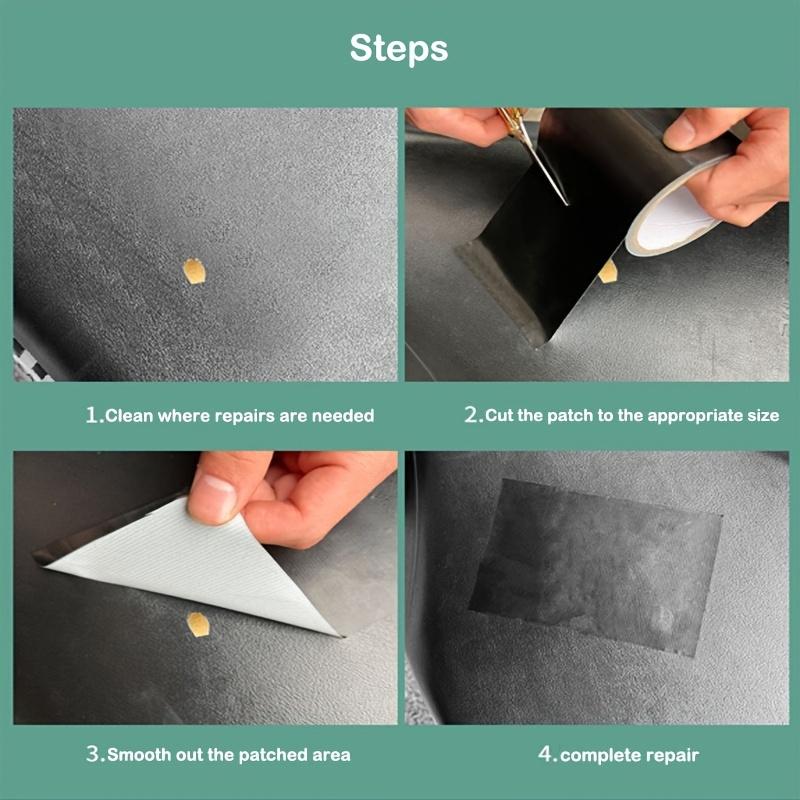 2Imitation leather repair patches in pack Strong self-adhesive sofa repair tape Imitation leather chair repair subsidy Electric faux leather