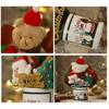 Cartoon Christmas Plush Bear Bouquet Christmas Tree Snowman Bear Christmas Ornaments Santa Claus Elk Deer