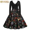 Fashion Spring Autumn Long Sleeve  V-Neck Casual Dresses