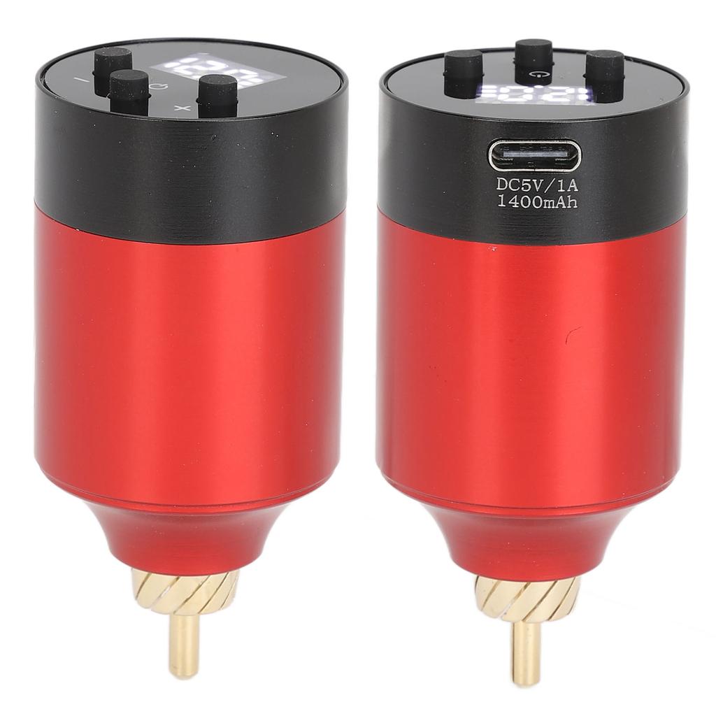 Tattoo Power Supply 1400mAh Wireless Tattoo Battery Voltage Interface Power Supply with Wire