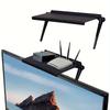 1pc Adjustable Tilt Head TV Stand Shelf - Plastic Top Mount Storage for Home Office, No Electricity Needed, Media Box and Router Organizer