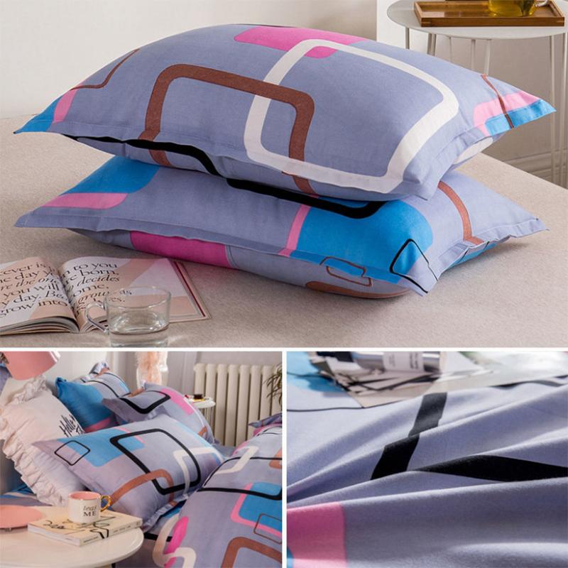 2pcs Student Dormitory Cute Print Pillowcase Home Adult Pillowcase Comfortable and Durable 48X74cm