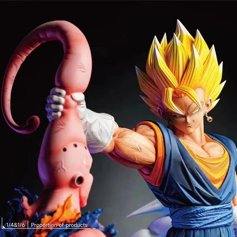 New Z Collectible Action Figure - 33cm Majin Buu Vs Vegetto PVC Model Toy Statue Cartoon Character Support GK