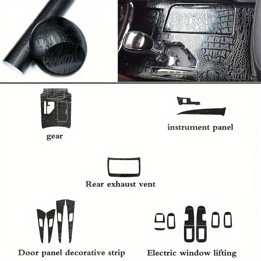 For Toyota Crown S210 2012-2018 Interior Central Control Panel Door Handle Carbon Fiber Stickers Decals Car Styling Accessorie