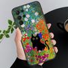 Retro Oil Painting Van-Gogh Cat Phone Case For Samsung Galaxy A52S A04S A21S A33 A23 A13 A14 A32 A52 A53 A54 A51 A71 M51